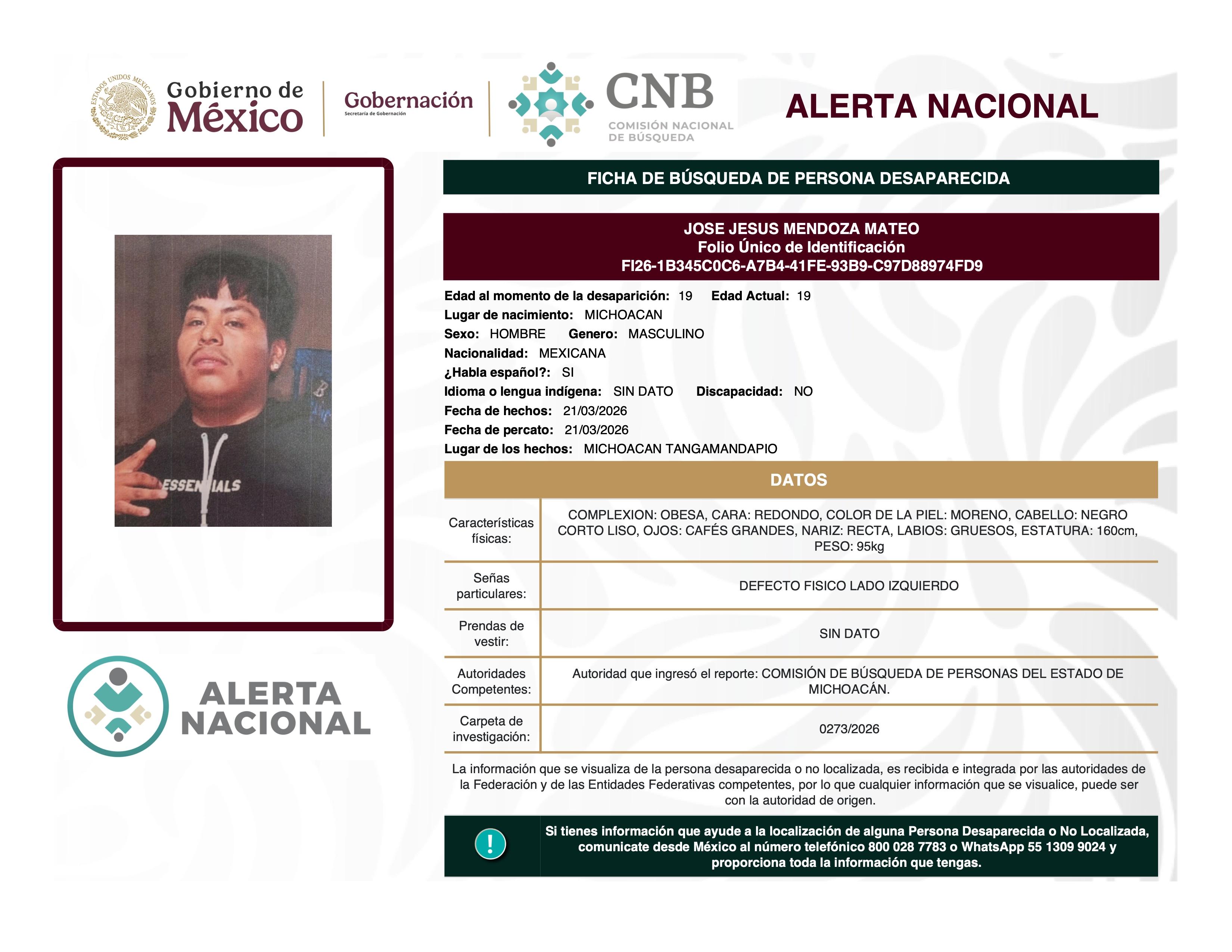 JOSE JESUS MENDOZA MATEO